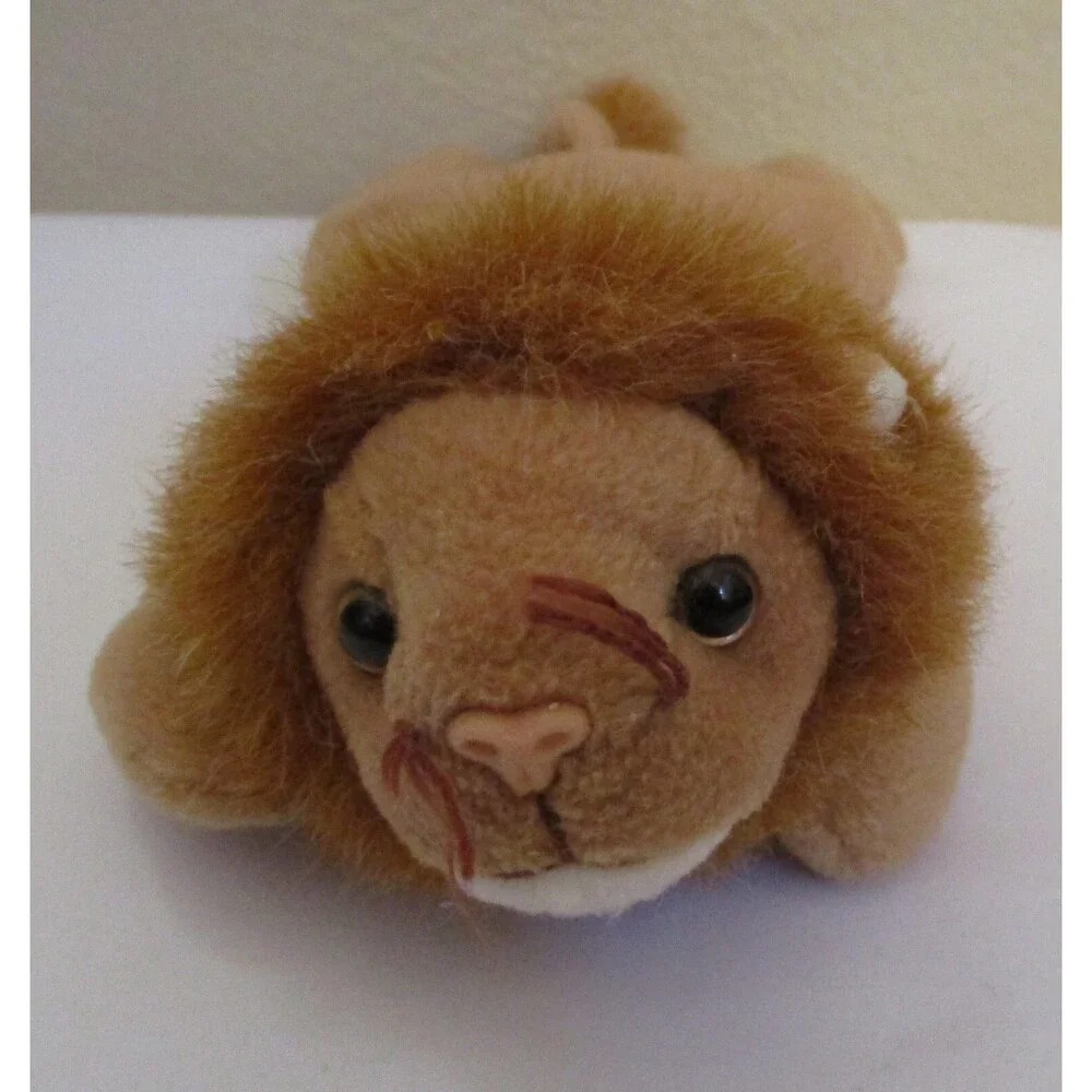Ty Beanie Baby Roary the Lion PVC Filled NO HANG TAG